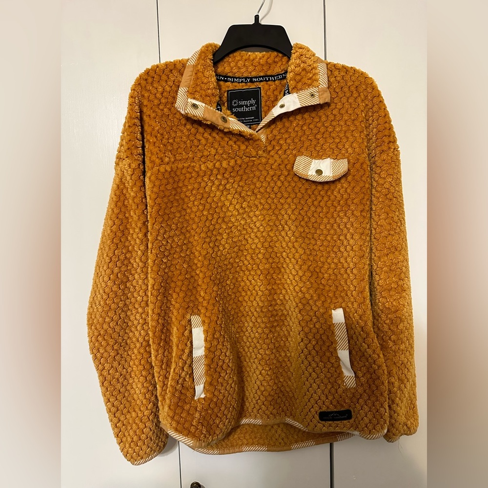 Pumpkin Orange Simply Southern Sweatshirt Medium